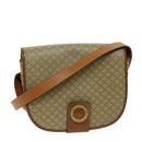 CELINE Macadam Canvas Shoulder Bag Beige Auth 69533-1