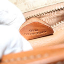 CELINE Macadam Canvas Shoulder Bag Beige Auth 69533-12