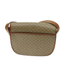 CELINE Macadam Canvas Shoulder Bag Beige Auth 69533-2