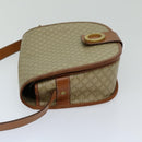 CELINE Macadam Canvas Shoulder Bag Beige Auth 69533-3