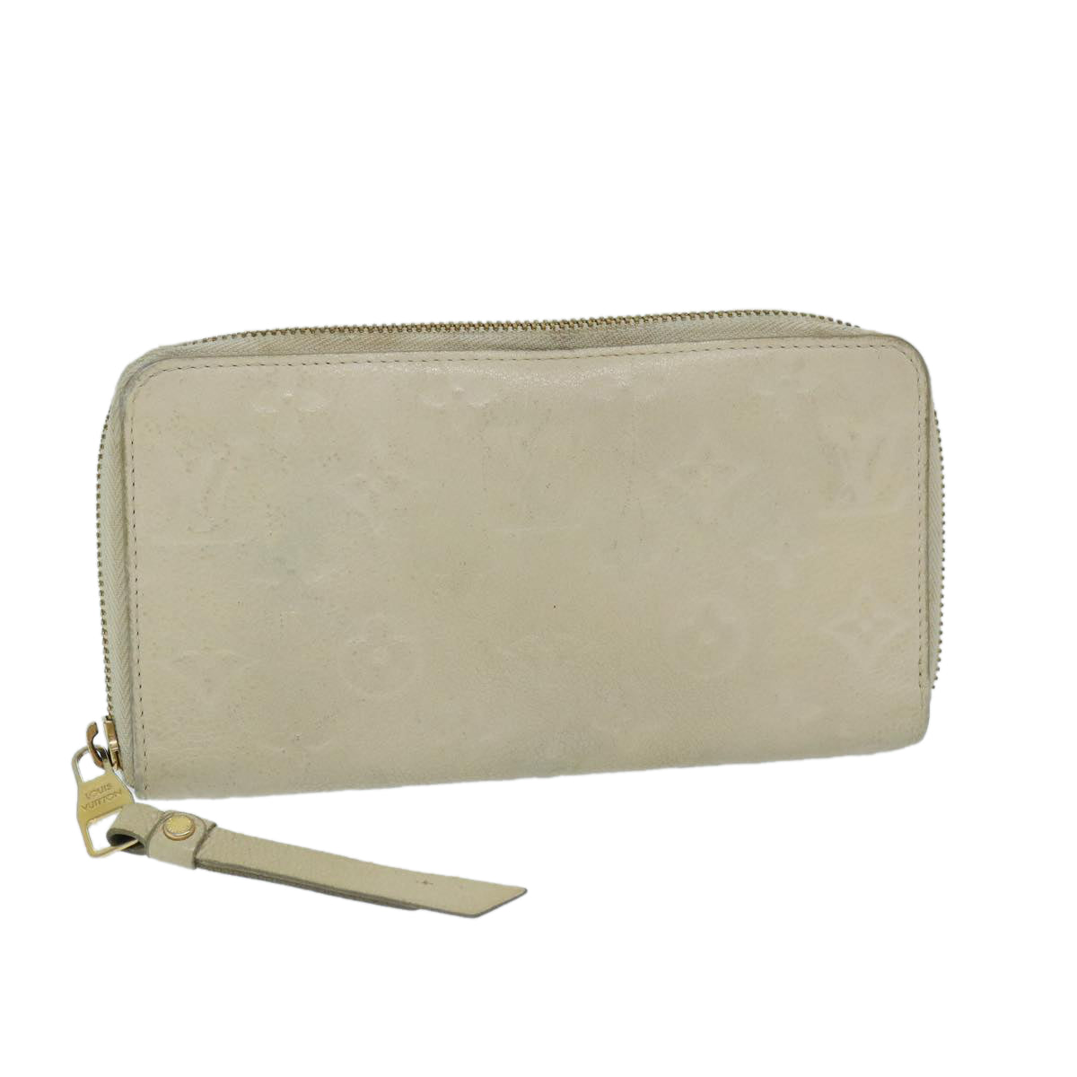 LOUIS VUITTON Empreinte Portefeuille Secret Ron Wallet White M93437 Auth 69536