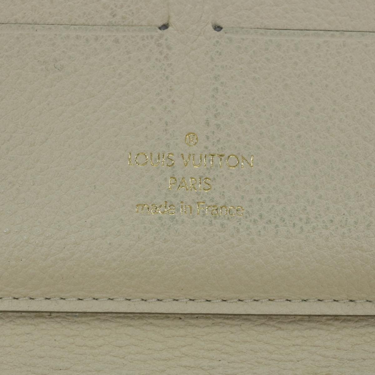 LOUIS VUITTON Empreinte Portefeuille Secret Ron Wallet White M93437 Auth 69536