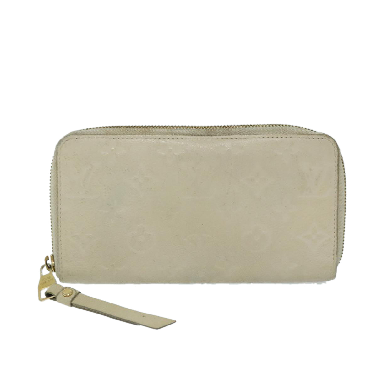 LOUIS VUITTON Empreinte Portefeuille Secret Ron Wallet White M93437 Auth 69536