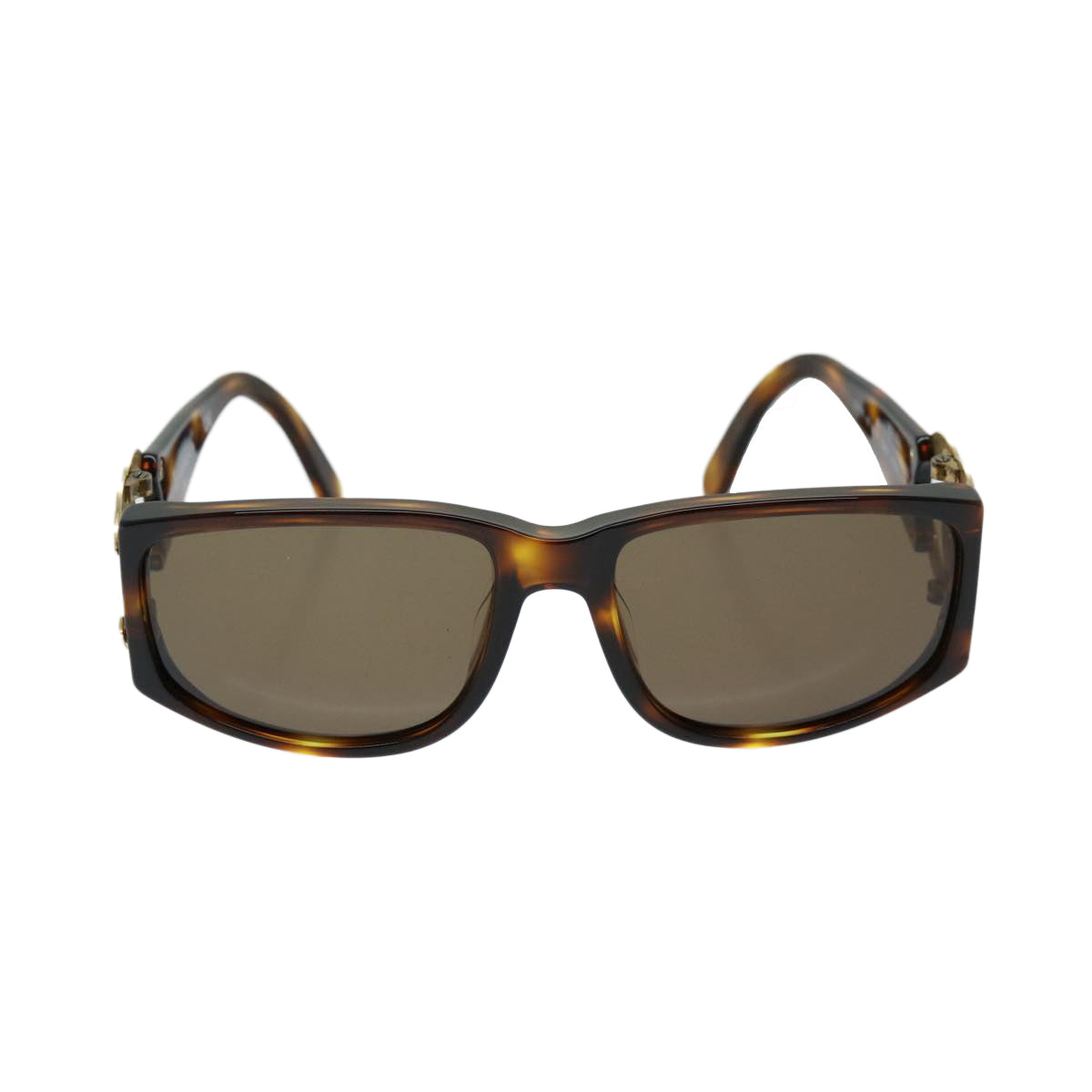 CHANEL Sunglasses plastic Brown CC Auth 69542 - 0