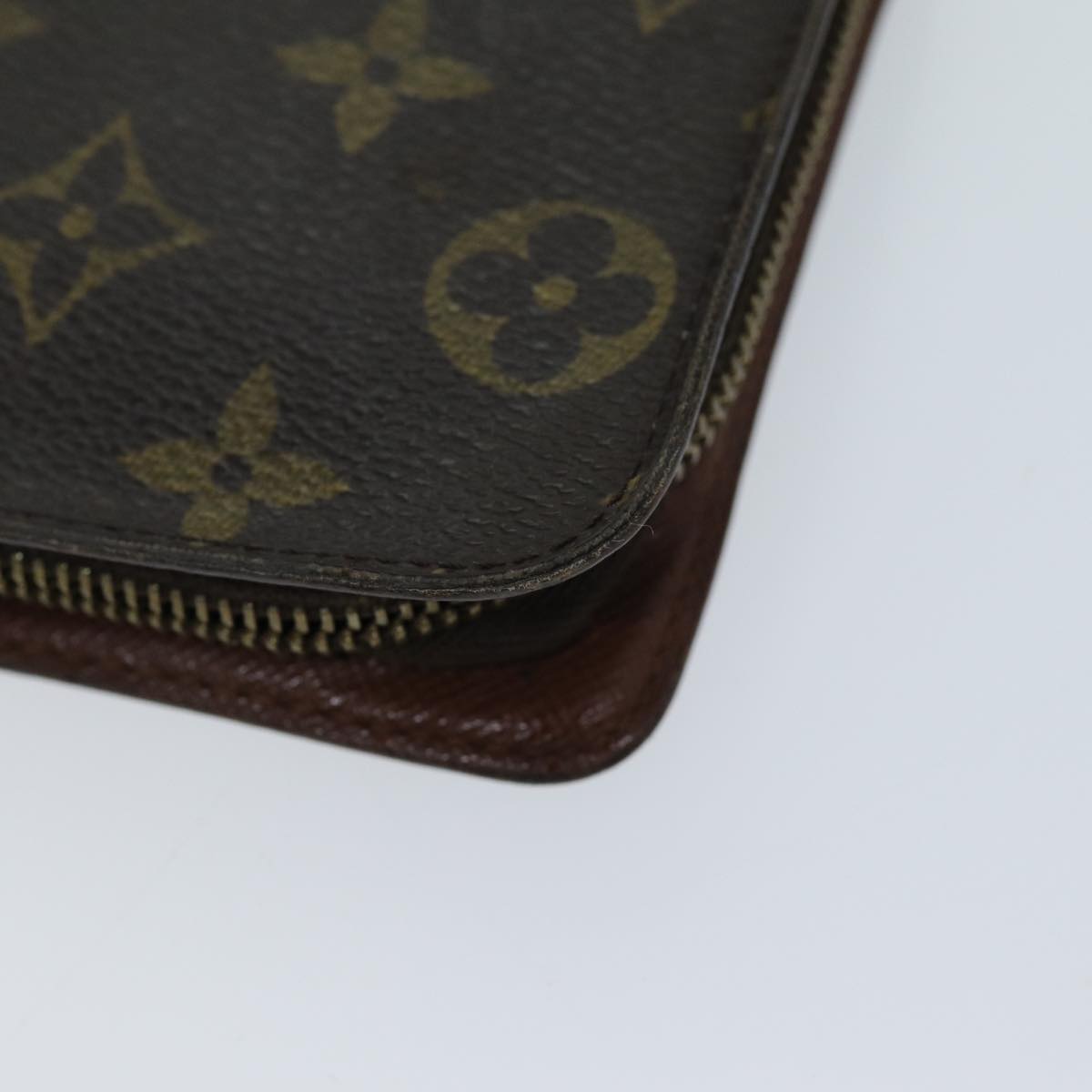 LOUIS VUITTON Monogram Porte Monnaie Zip Long Wallet M61727 LV Auth 69544