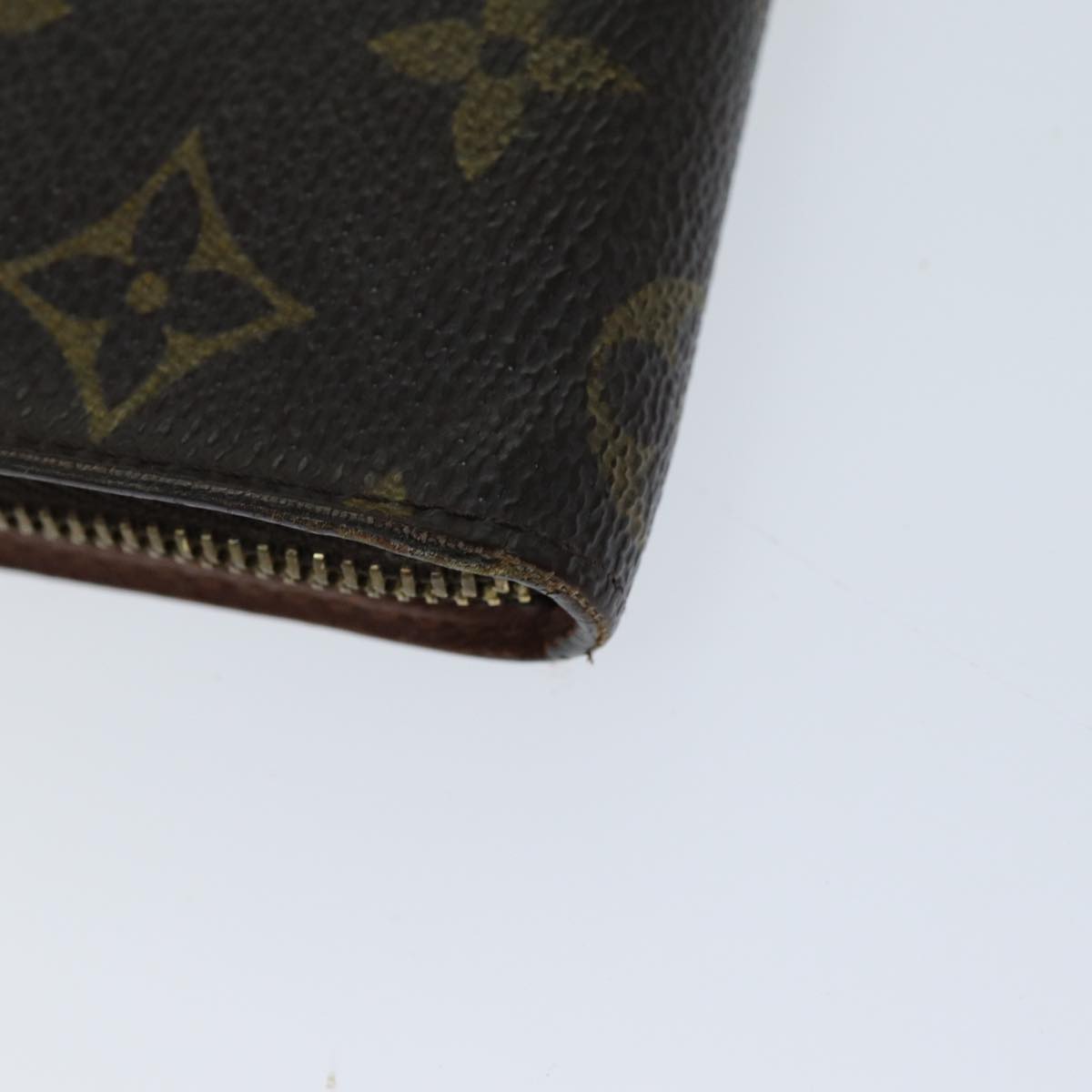 LOUIS VUITTON Monogram Porte Monnaie Zip Long Wallet M61727 LV Auth 69544