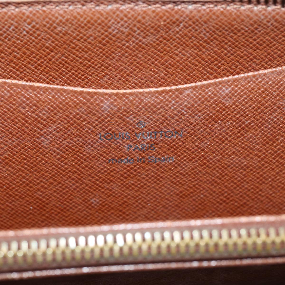 LOUIS VUITTON Monogram Porte Monnaie Zip Long Wallet M61727 LV Auth 69544