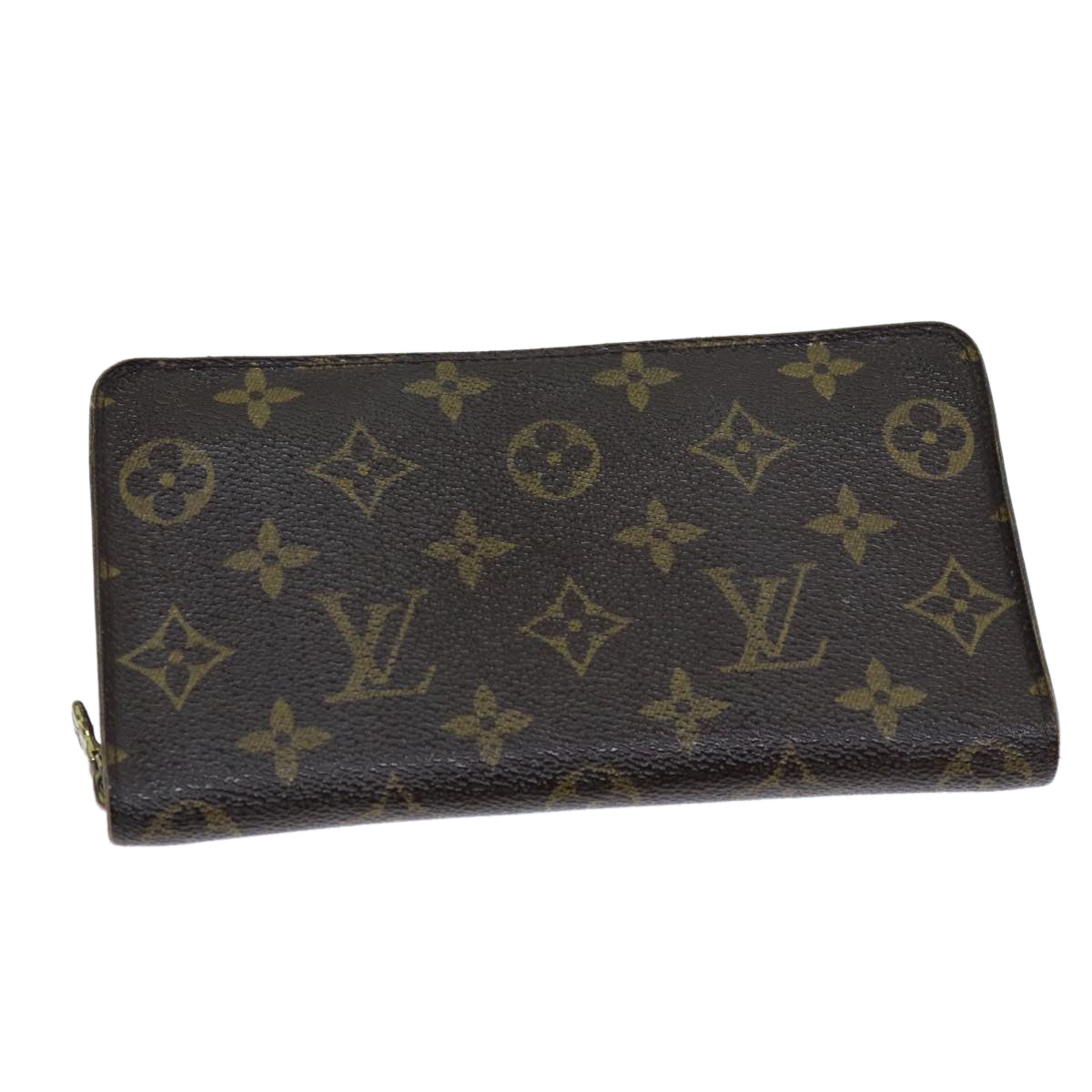 LOUIS VUITTON Monogram Porte Monnaie Zip Long Wallet M61727 LV Auth 69544