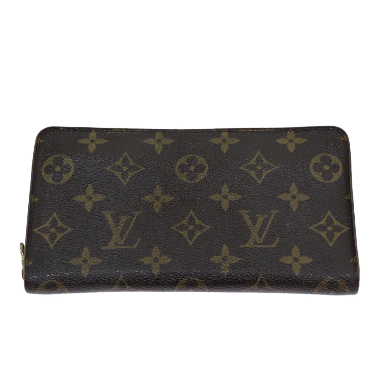 LOUIS VUITTON Monogram Porte Monnaie Zip Long Wallet M61727 LV Auth 69544