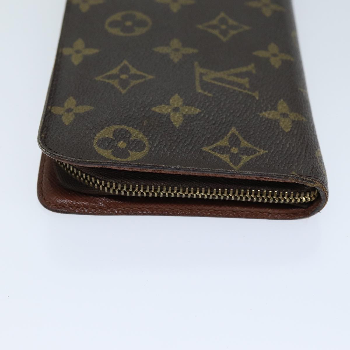 LOUIS VUITTON Monogram Porte Monnaie Zip Long Wallet M61727 LV Auth 69544