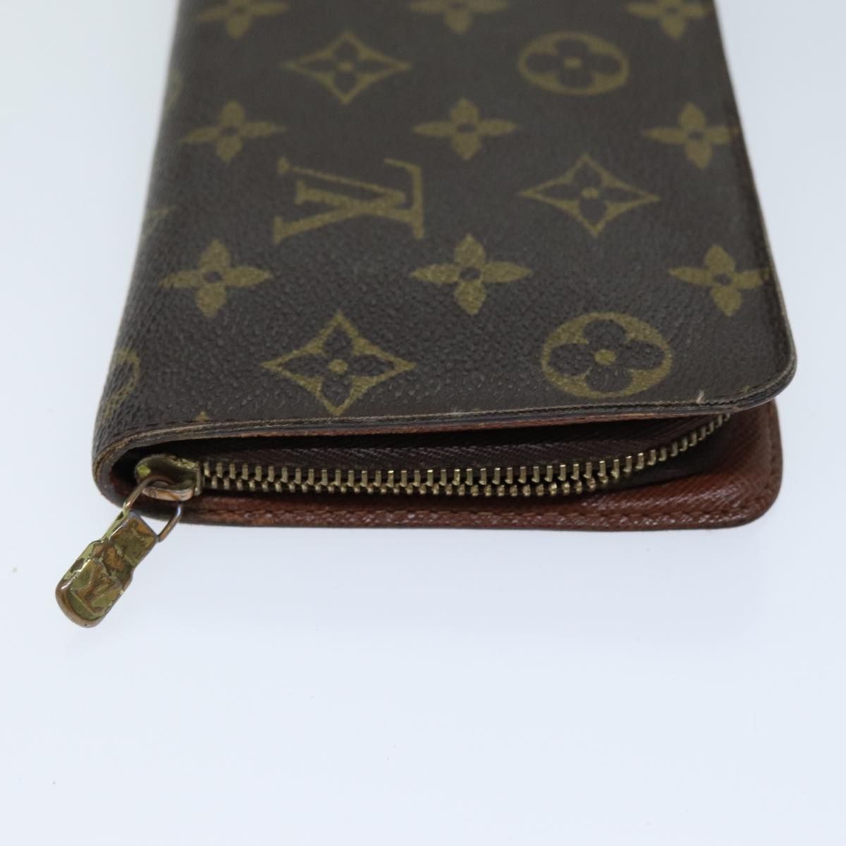 LOUIS VUITTON Monogram Porte Monnaie Zip Long Wallet M61727 LV Auth 69544