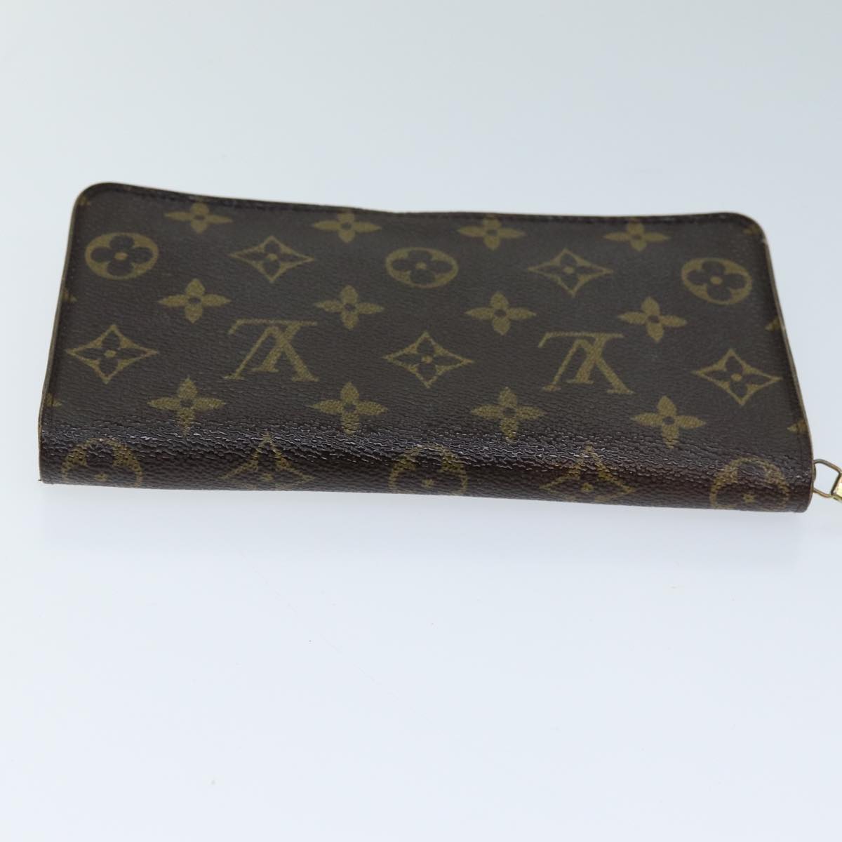 LOUIS VUITTON Monogram Porte Monnaie Zip Long Wallet M61727 LV Auth 69544