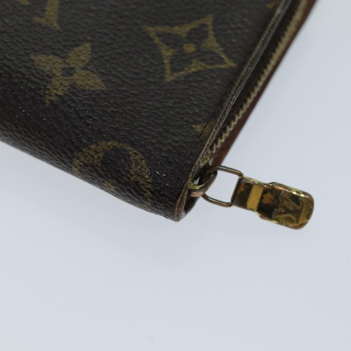 LOUIS VUITTON Monogram Porte Monnaie Zip Long Wallet M61727 LV Auth 69544