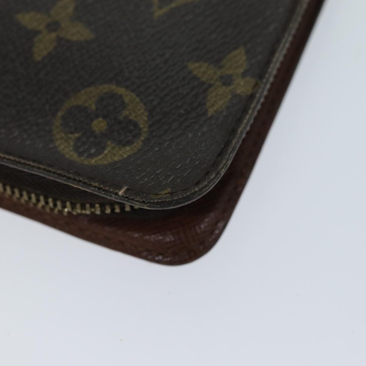 LOUIS VUITTON Monogram Porte Monnaie Zip Long Wallet M61727 LV Auth 69544