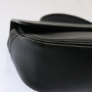 Burberrys Hand Bag Leather Black Auth 69546-9