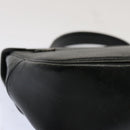 Burberrys Hand Bag Leather Black Auth 69546-15