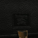 Burberrys Hand Bag Leather Black Auth 69546-17