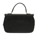 Burberrys Hand Bag Leather Black Auth 69546-2