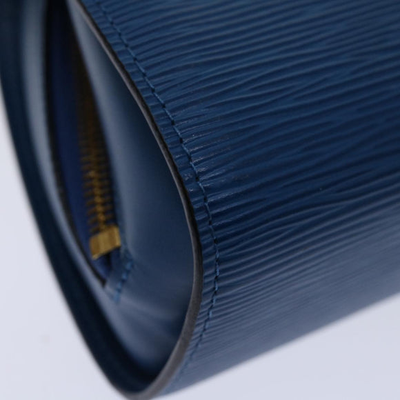LOUIS VUITTON Epi Dauphine GM Pouch Blue M48435 LV Auth 69549