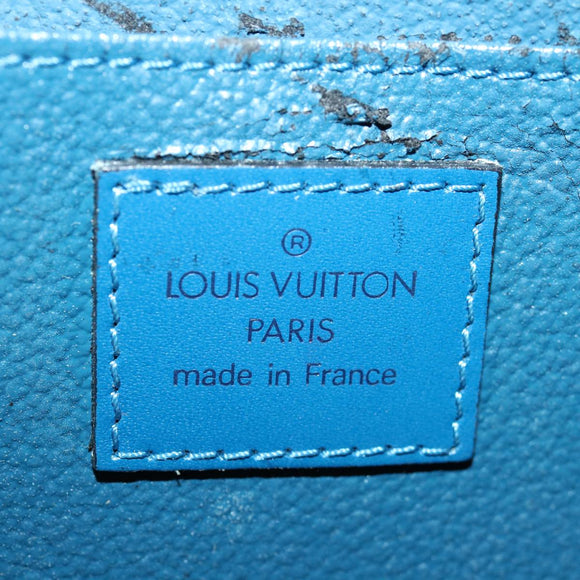 LOUIS VUITTON Epi Dauphine GM Pouch Blue M48435 LV Auth 69549