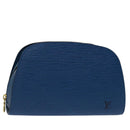 LOUIS VUITTON Epi Dauphine GM Pouch Blue M48435 LV Auth 69549-1