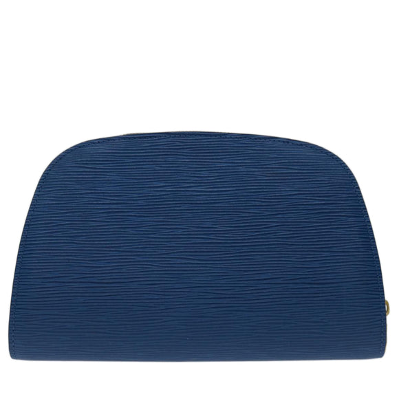 LOUIS VUITTON Epi Dauphine GM Pouch Blue M48435 LV Auth 69549