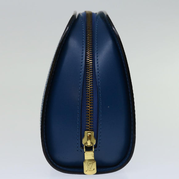 LOUIS VUITTON Epi Dauphine GM Pouch Blue M48435 LV Auth 69549