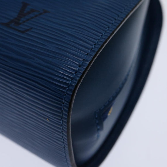 LOUIS VUITTON Epi Dauphine GM Pouch Blue M48435 LV Auth 69549