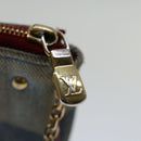 LOUIS VUITTON Monogram Denim Mini Pochette Accessoires Blue M68760 LV Auth 69550-9