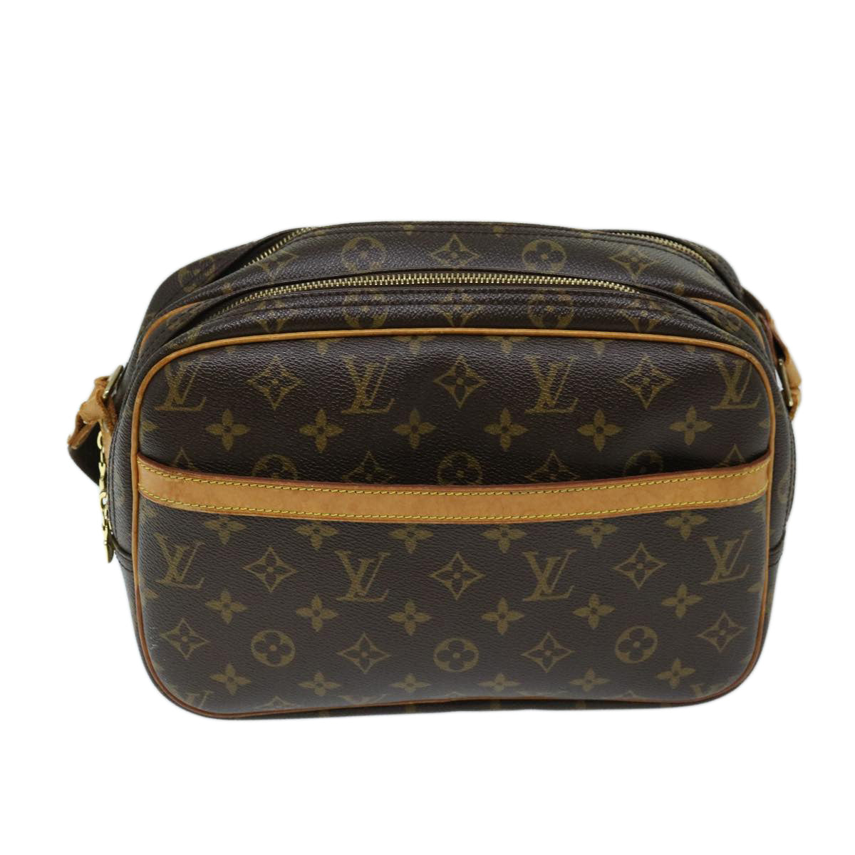 LOUIS VUITTON Monogram Reporter PM Shoulder Bag M45254 LV Auth 69555