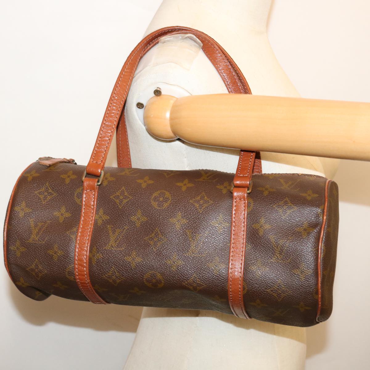 LOUIS VUITTON Monogram Papillon 30 Hand Bag M51385 LV Auth 69561