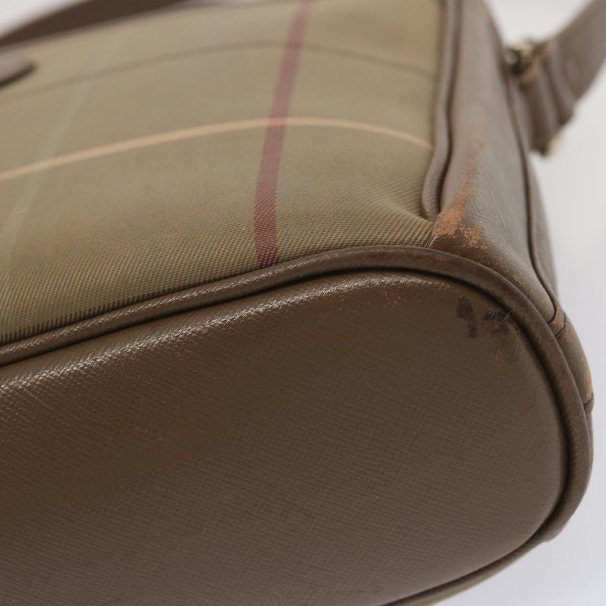 Burberrys Nova Check Shoulder Bag Canvas Beige Auth 69572