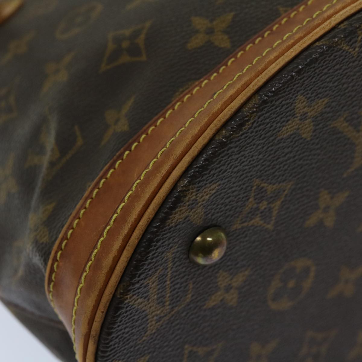 LOUIS VUITTON Monogram Bucket PM Shoulder Bag M42238 LV Auth 69583