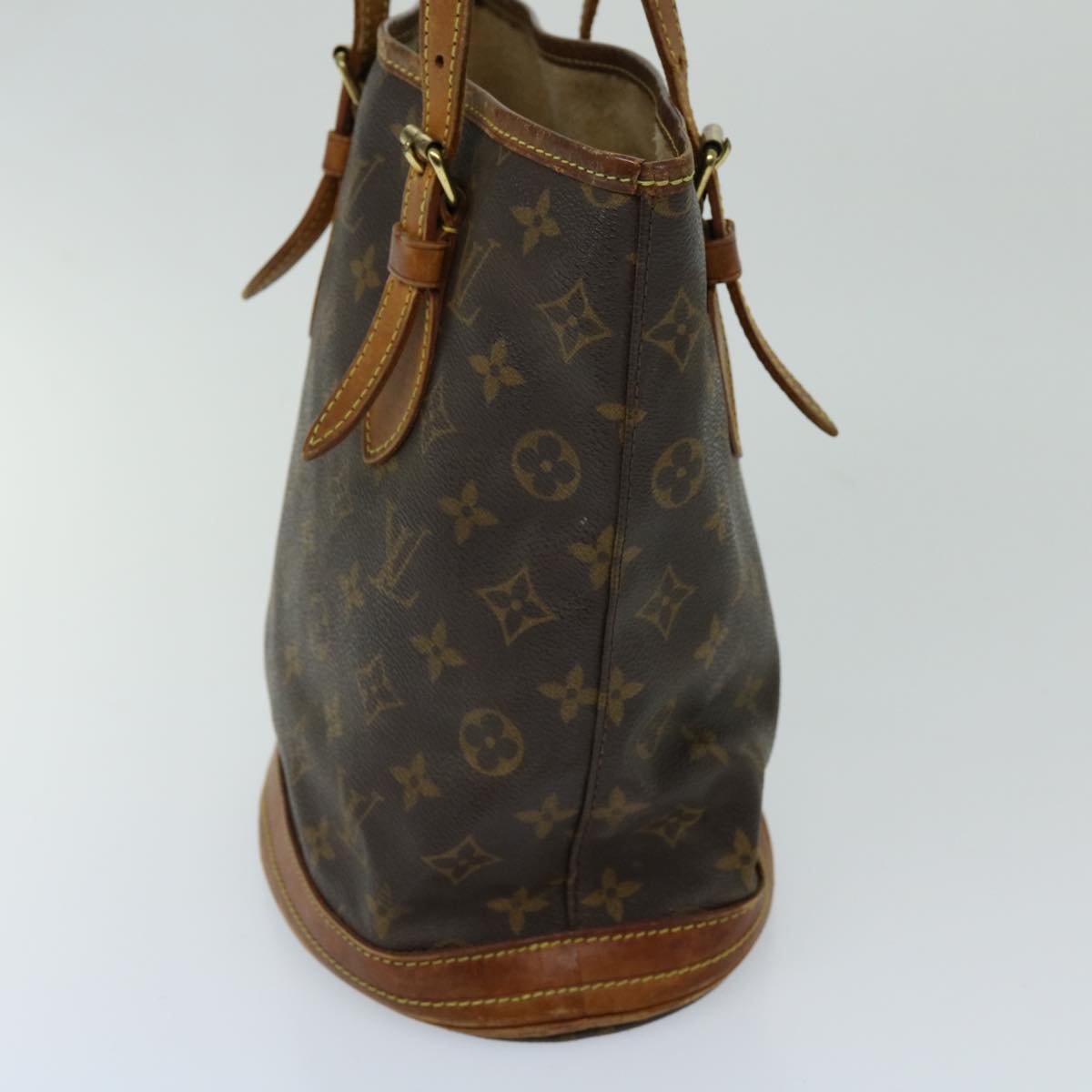 LOUIS VUITTON Monogram Bucket PM Shoulder Bag M42238 LV Auth 69583