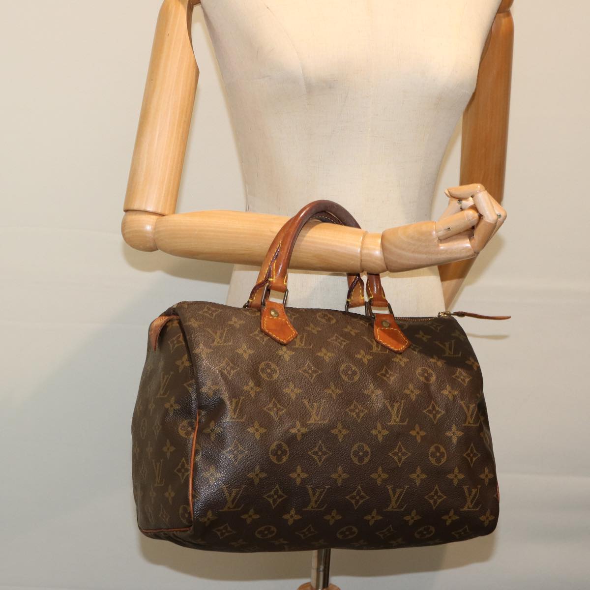 LOUIS VUITTON Monogram Speedy 30 Hand Bag M41526 LV Auth 69589