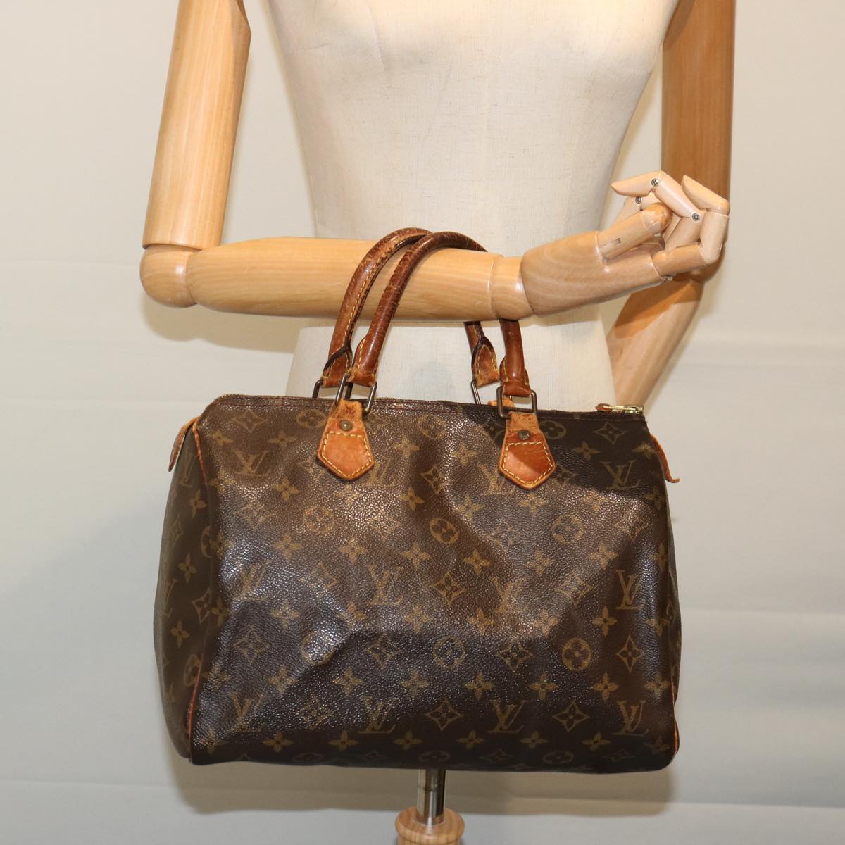 LOUIS VUITTON Monogram Speedy 30 Hand Bag M41526 LV Auth 69590