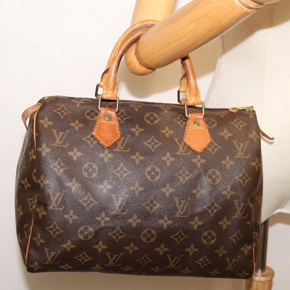 LOUIS VUITTON Monogram Speedy 30 Hand Bag M41526 LV Auth 69591