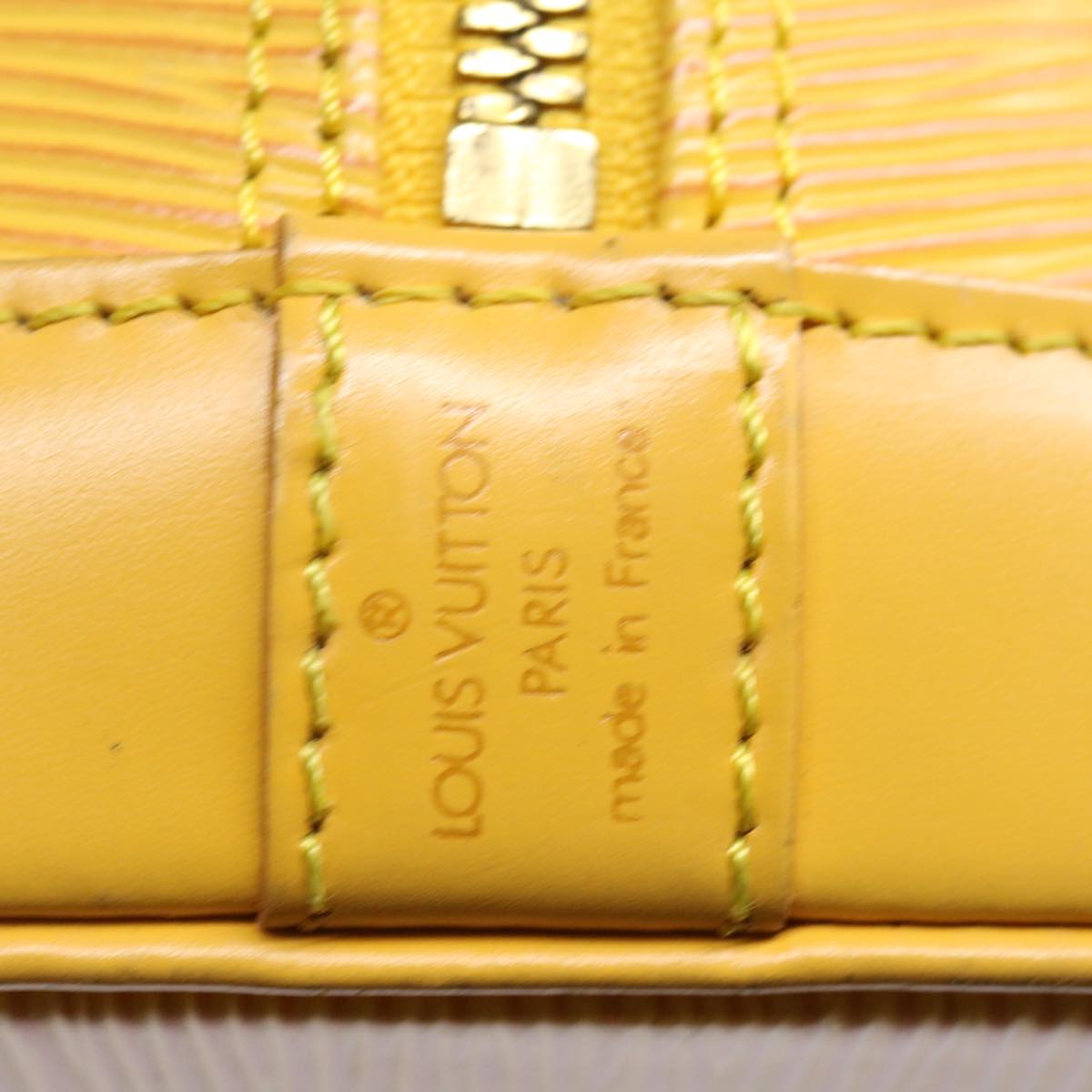 LOUIS VUITTON Epi Alma Hand Bag Tassili Yellow M52149 LV Auth 69598