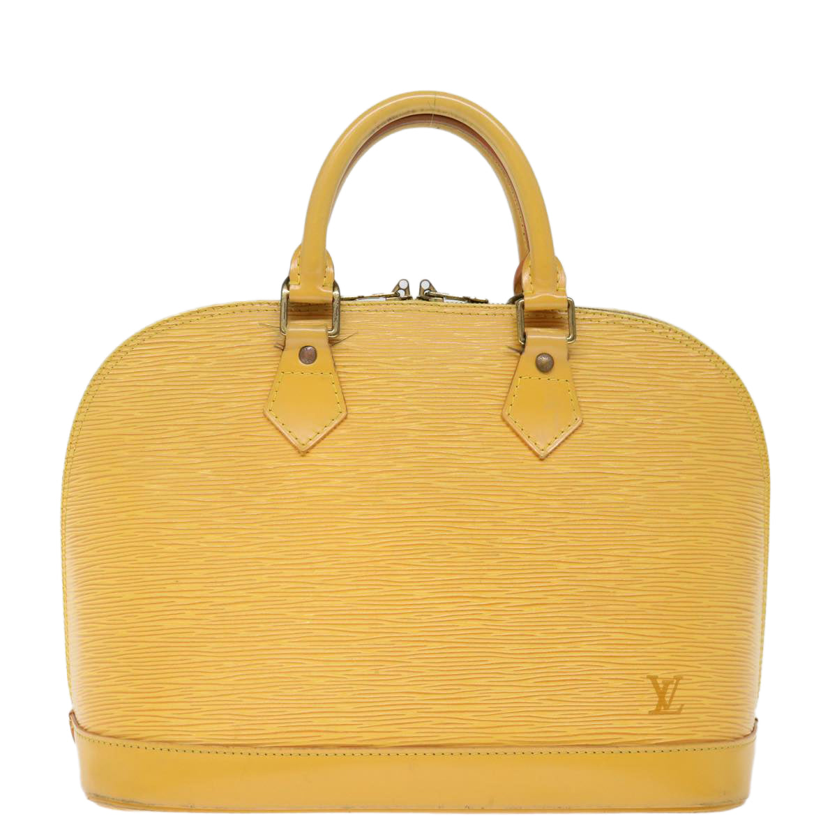 LOUIS VUITTON Epi Alma Hand Bag Tassili Yellow M52149 LV Auth 69598