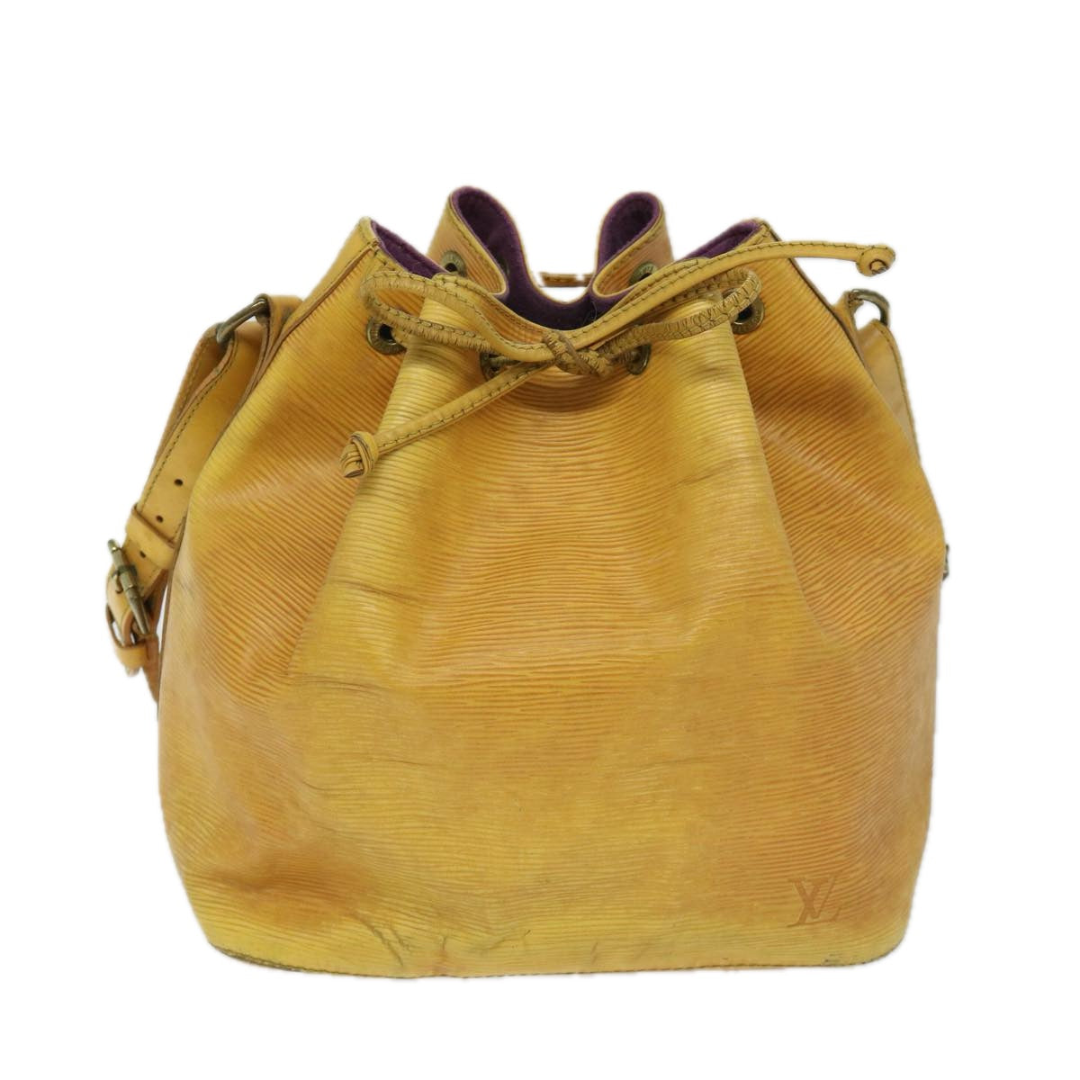 LOUIS VUITTON Epi Petit Noe Shoulder Bag Tassili Yellow M44109 LV Auth 69603