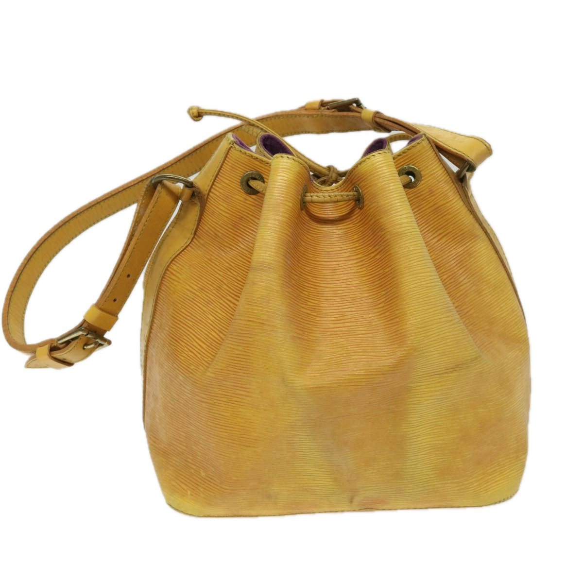 LOUIS VUITTON Epi Petit Noe Shoulder Bag Tassili Yellow M44109 LV Auth 69603