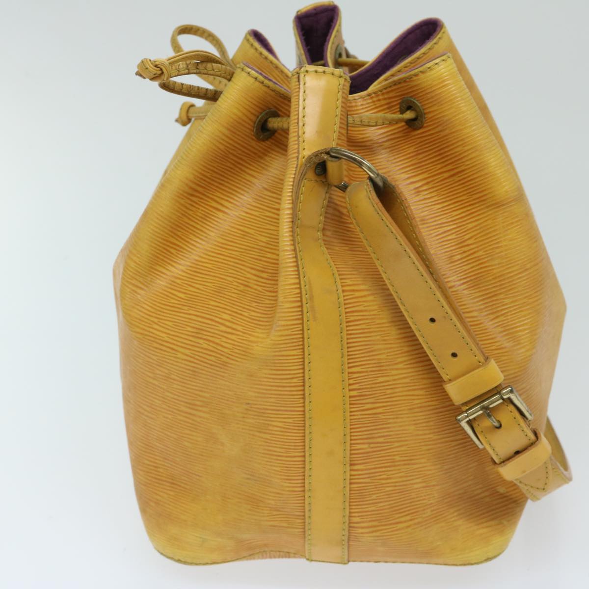 LOUIS VUITTON Epi Petit Noe Shoulder Bag Tassili Yellow M44109 LV Auth 69603