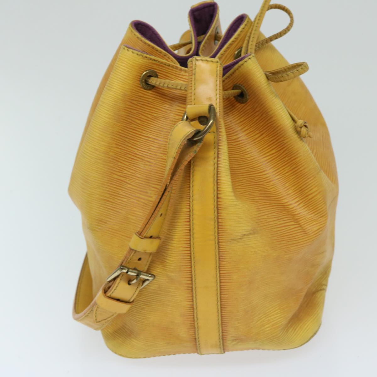 LOUIS VUITTON Epi Petit Noe Shoulder Bag Tassili Yellow M44109 LV Auth 69603