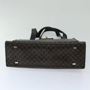 CELINE Macadam Canvas Hand Bag PVC Black Auth 69608-5