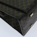 CELINE Macadam Canvas Hand Bag PVC Black Auth 69608-16