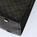 CELINE Macadam Canvas Hand Bag PVC Black Auth 69608-17