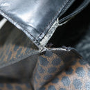 CELINE Macadam Canvas Hand Bag PVC Black Auth 69608-9