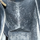 CELINE Macadam Canvas Hand Bag PVC Black Auth 69608-21