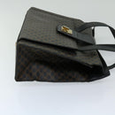 CELINE Macadam Canvas Hand Bag PVC Black Auth 69608-3