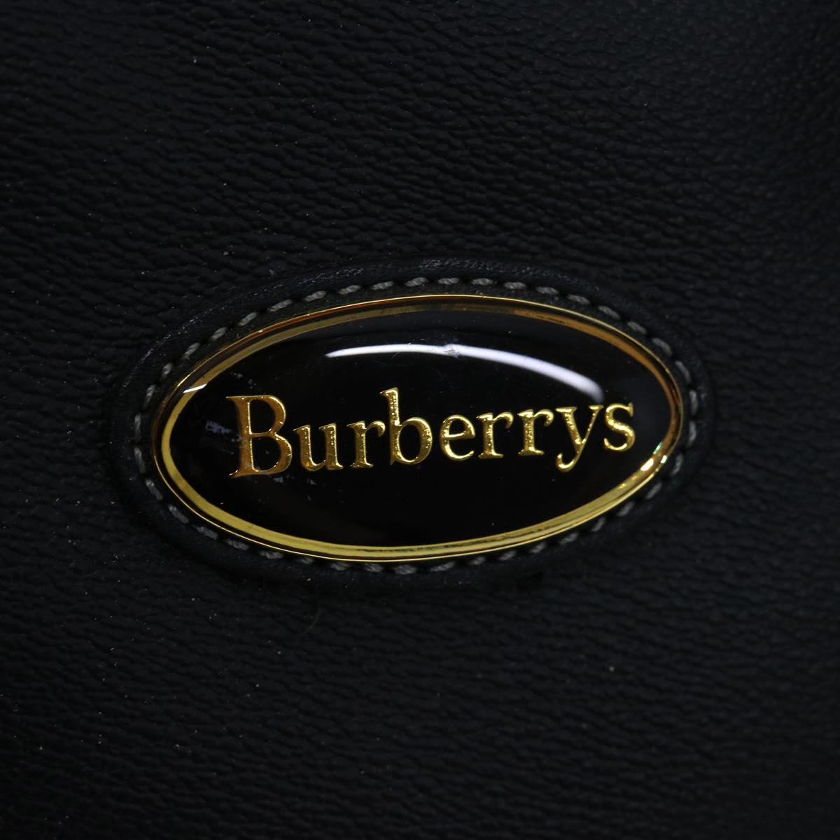 Burberrys Boston Bag PVC 2way Black Auth 69626